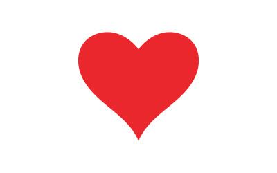 Heart love valentine icon element logo vector v12