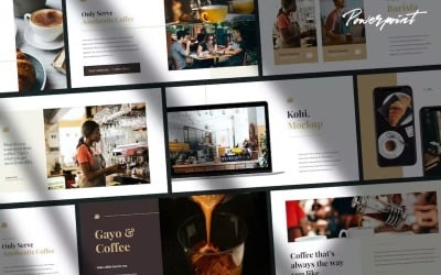Kohi - Modello Powerpoint aziendale per caffè