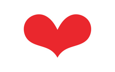 Serce miłość valentine ikona element logo wektor v14