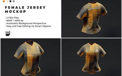 Female Jersey Mockup Template 1