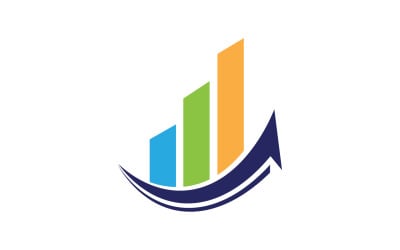 Finance business graphic logo vector template v23