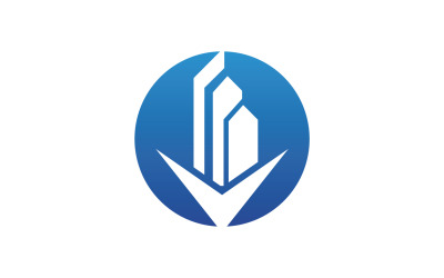 Modern city building logo tower logo template v12