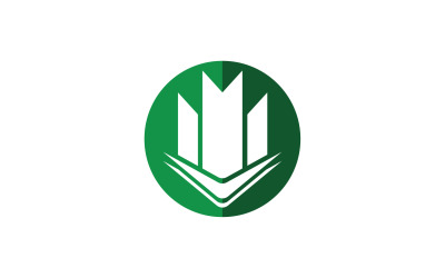 Modern city building logo tower logo template v16