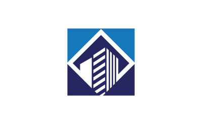 Modern city building logo tower logo template v18