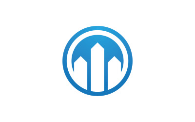 Modern city building logo tower logo template v20