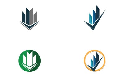Modern city building logo tower logo template v23