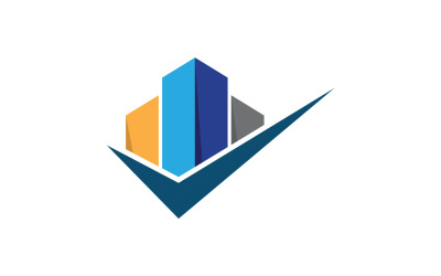 Modern city building logo tower logo template v4