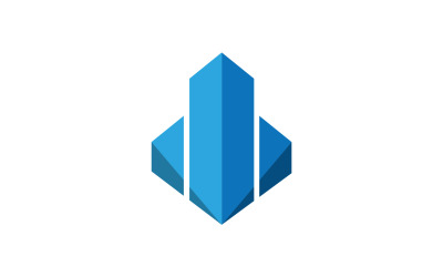 Modern city building logo tower logo template v5