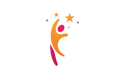 Health human character success people community group logo v21