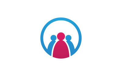 Health human character success people community group logo v8