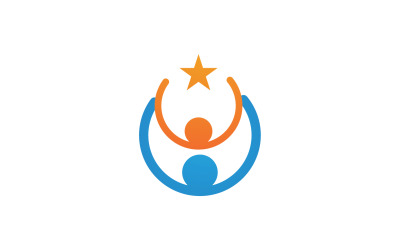 Health human character success people community group logo v9