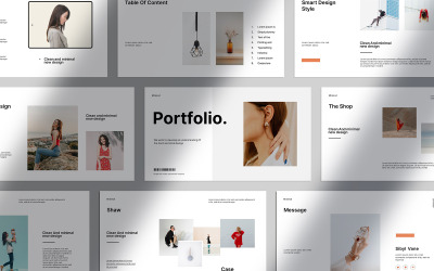 Il modello Powerepoint per la presentazione del portfolio
