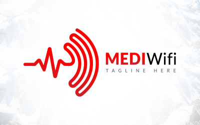 Logo Wi-Fi del software di connessione della tecnologia medica