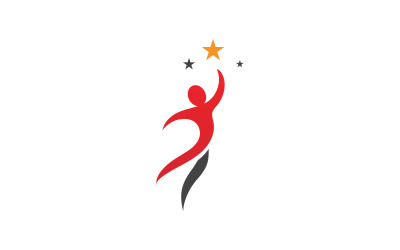 Salud carácter humano éxito personas comunidad grupo logo v11