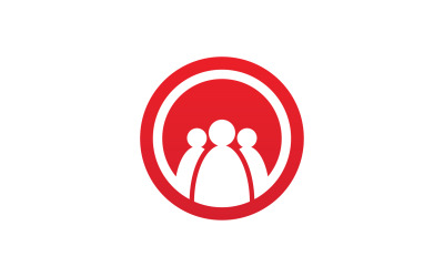 Salud carácter humano éxito personas comunidad grupo logo v35