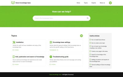 Dana - Knowledge Base WordPress Theme