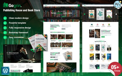 Gogrin - Publishing House and Book Store WordPress Theme