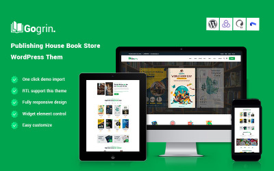 Gogrin - Publishing House and Book Store WordPress Theme