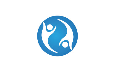 Health human character success people community group logo v44
