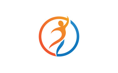 Health human character success people community group logo v47