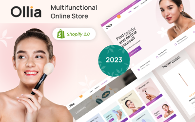 Ollia - 化妆品和美容、健康治疗 Shopify 2.0 主题