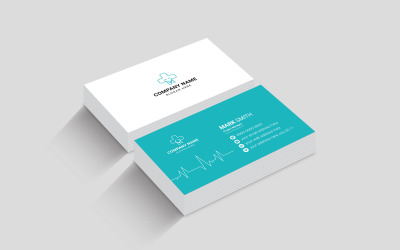 Plantilla de diseño de tarjeta de visita médica de médico