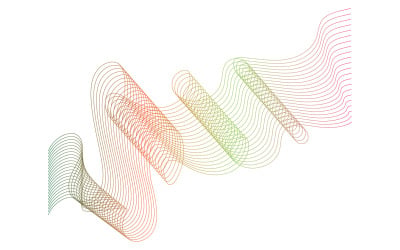 Plantilla de logotipo de arco iris de ecualizador de ondas de sonido v17