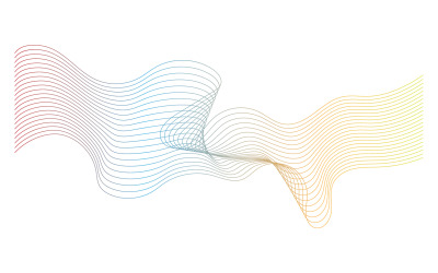 Plantilla de logotipo de arco iris de ecualizador de ondas de sonido v7