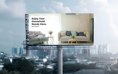 Realistic Billboard PSD Mockup
