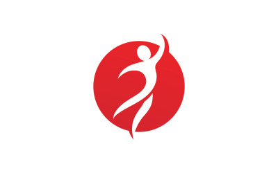 Salud carácter humano éxito personas comunidad grupo logo v40