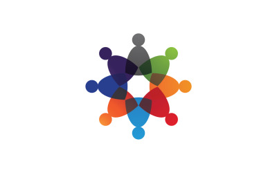 Salud carácter humano éxito personas comunidad grupo logo v43