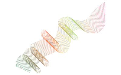 Sound wave equalizer rainbow logo template v14