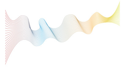 Sound wave equalizer rainbow logo template v3