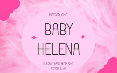 Baby Helena - Modern - Display - Sans Serif - Lettertype