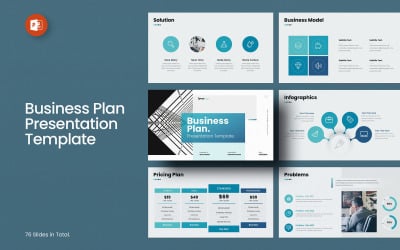 Businessplan-PowerPoint-Vorlagenlayout