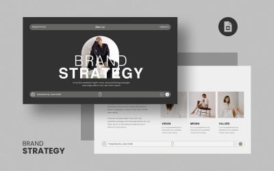 Diseño de presentación de diapositivas de Google de estrategia de marca