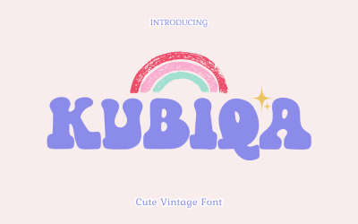Kubiqa - Niedliche Vintage-Schriftart