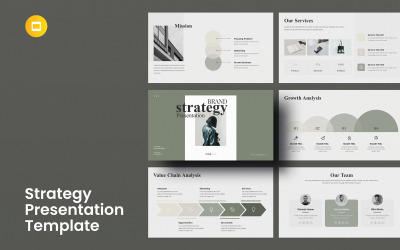 Markenstrategie Google Slides-Präsentation