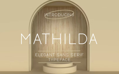 Mathilda - Elegant - Без засечек - Шрифт