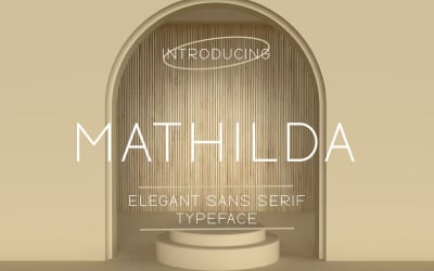 Mathilda - Elegant - Sans Serif - Шрифт