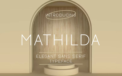 Mathilda - Elegant - Sans Serif - Yazı Tipi