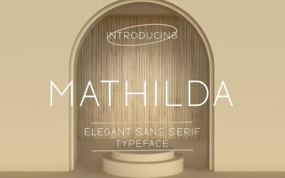 Mathilda - 优雅 - 无衬线 - 字体