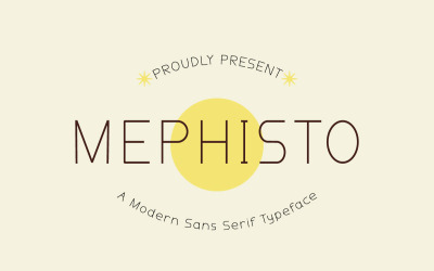 Mephisto - Moden - Дисплей - Без засечек - Шрифты