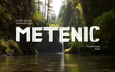 Metenic – Kézzel írt betűtípus