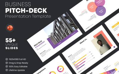 Pitch Deck PowerPoint elrendezés