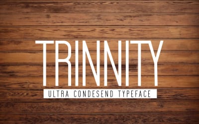 Trinnity - Ultragecondenseerd - Sans Serif - Lettertypen