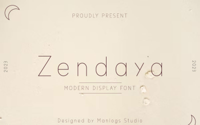 Zendaya - Display - Sans Serif - Carattere