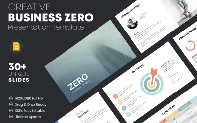 Zero — szablon prezentacji Prezentacji Google