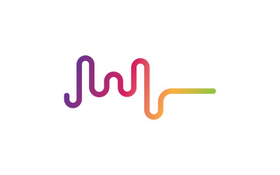 Logotipo del reproductor de música del ecualizador de ondas de sonido v11