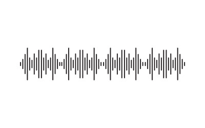 Logotipo del reproductor de música del ecualizador de ondas de sonido v35